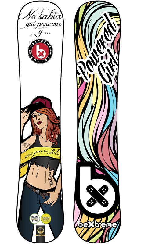 Nuevo Snowboard BeXtreme Powered Girl