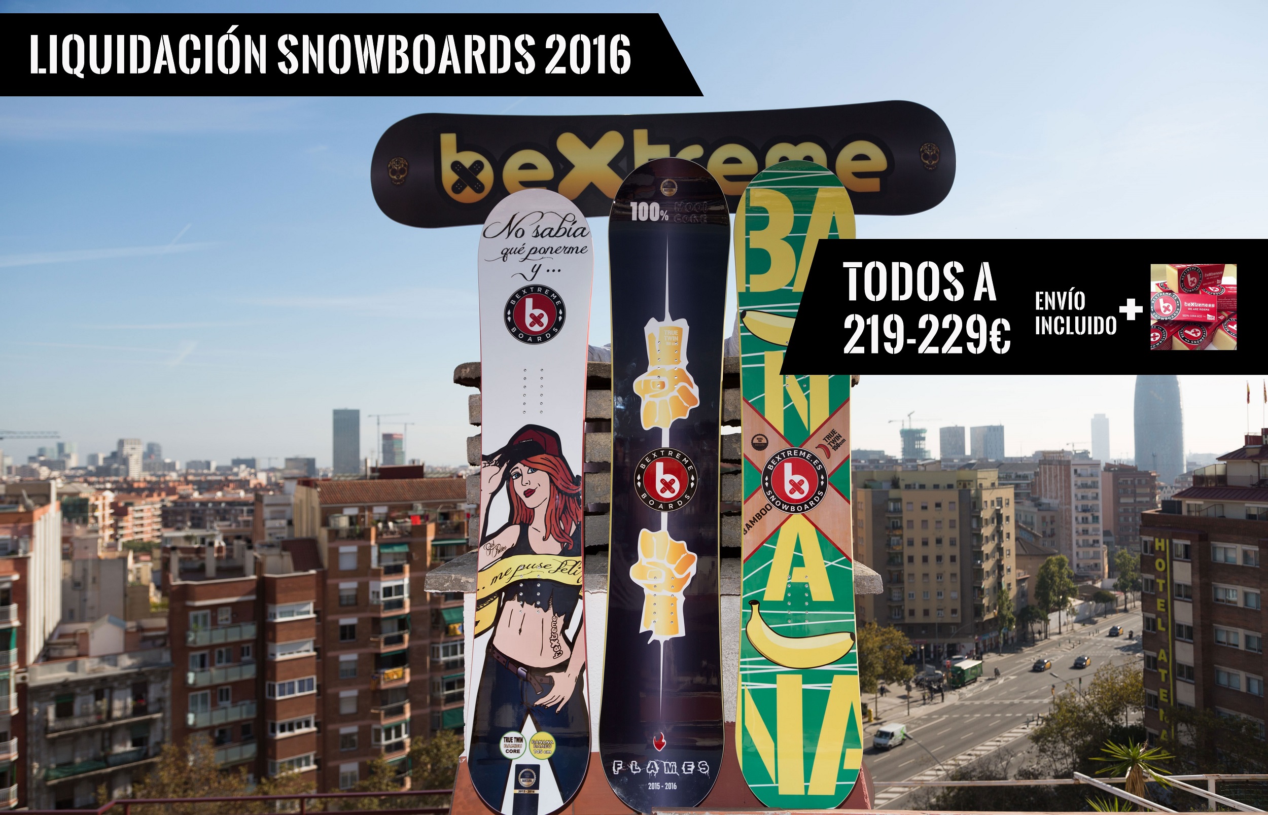 Tablas snow baratas. Liquidación