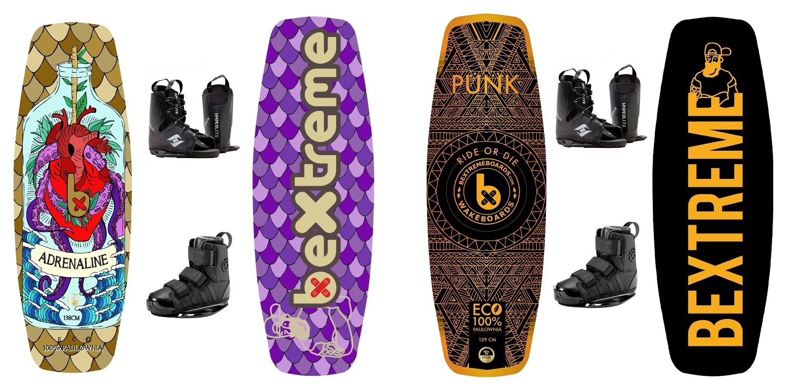 Pack tabla wake + botas wake