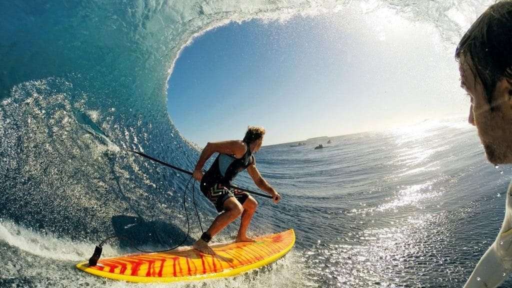 Paddle surf con olas