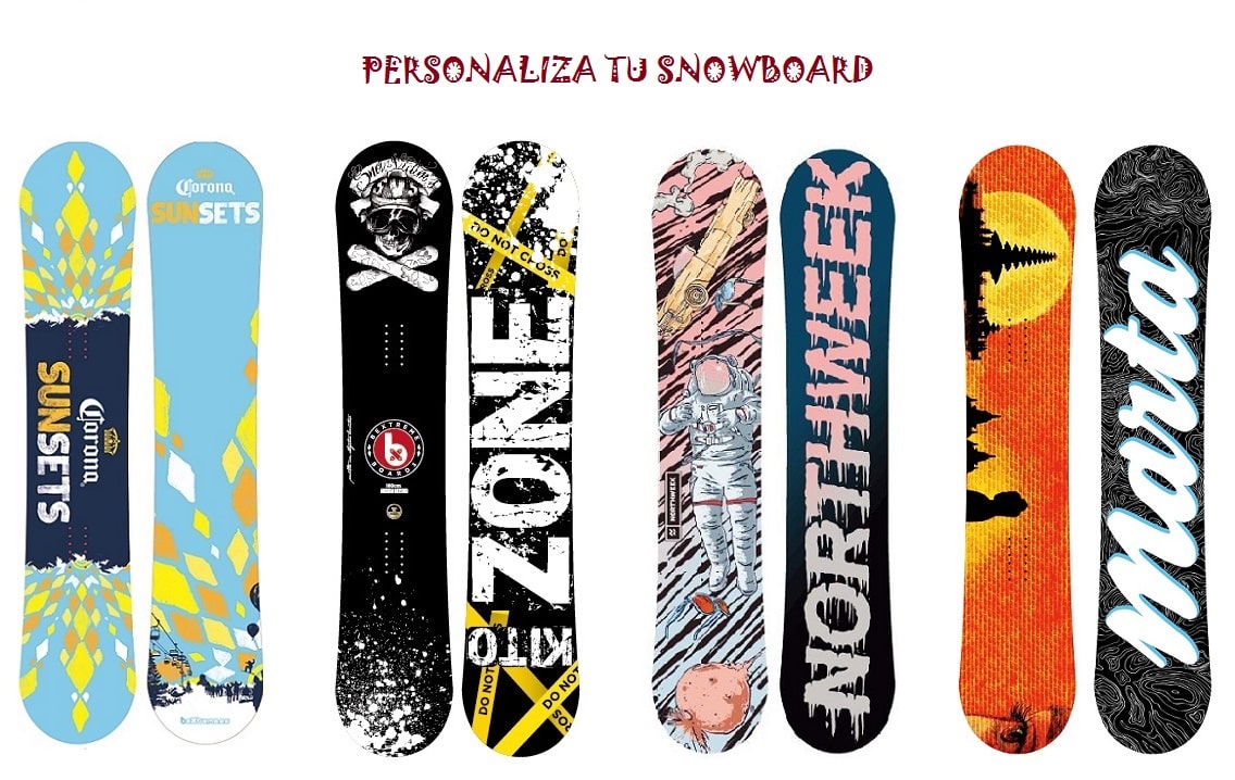 Personaliza el snowboard de tus sueños